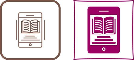 conception d'icône de livre électronique vecteur