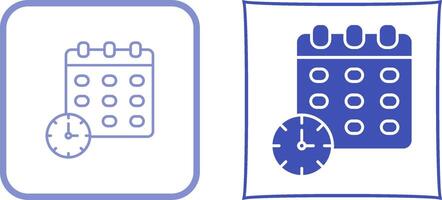 conception d'icône de date limite vecteur