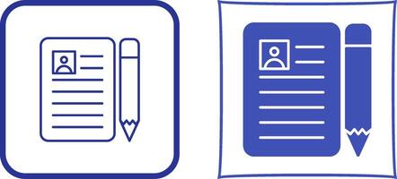 CV icône conception vecteur
