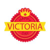 joyeux jour de victoria autocollant vecteur