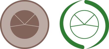 tarte graphique une analyse icône conception vecteur