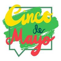 bannière cinco de mayo vecteur