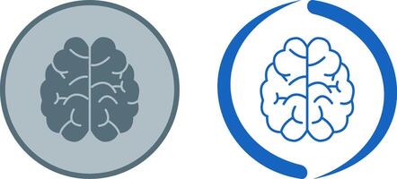 conception d'icône de cerveau vecteur