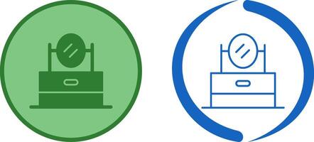 vanité miroir icône conception vecteur