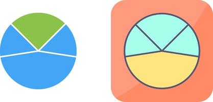 tarte graphique une analyse icône conception vecteur