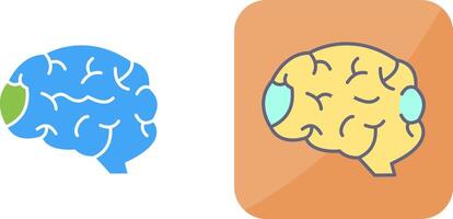 conception d'icône de cerveau vecteur