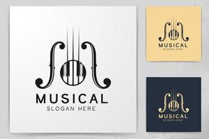 piano, instrument, inspiration de conceptions de logo musical isolé sur fond blanc vecteur