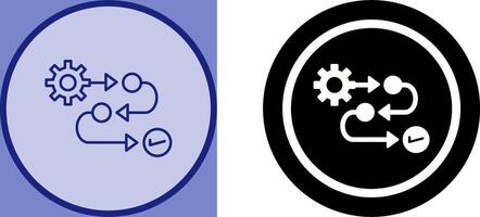 conception d'icône de processus vecteur