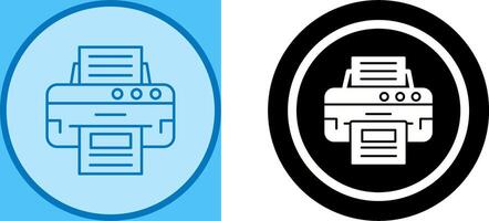 conception d'icône d'imprimante vecteur