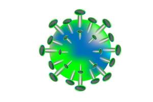 icône de virus avec la couleur verte vecteur