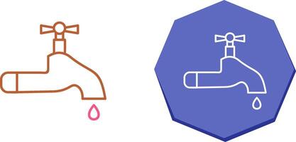conception d'icône de robinet d'eau vecteur