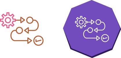 conception d'icône de processus vecteur