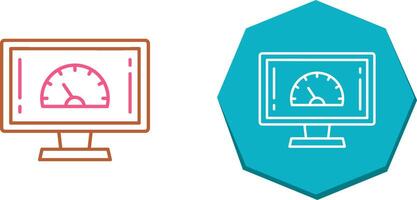 la vitesse tester icône conception vecteur