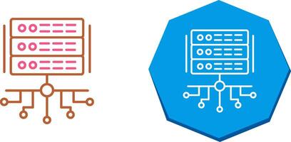 conception d'icône de serveur vecteur