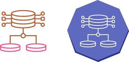 conception d'icône de données structurées vecteur