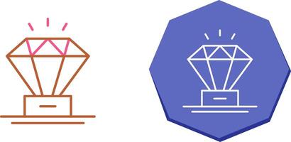 conception d'icône de diamant vecteur