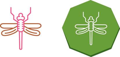 conception d'icône de libellule vecteur