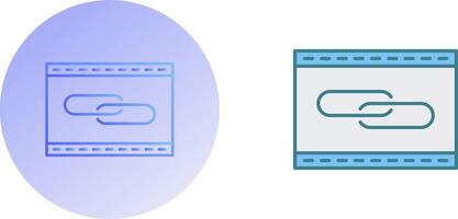 unique lien optimisation icône conception vecteur