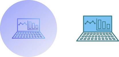 unique en ligne Statistiques icône conception vecteur