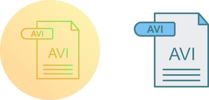 avi icône conception vecteur
