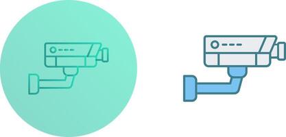 conception d'icône de vidéosurveillance vecteur