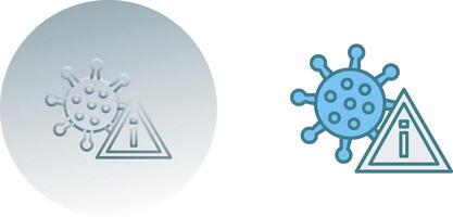 coronavirus icône conception vecteur