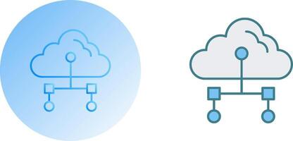 l'Internet nuage icône conception vecteur