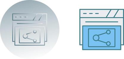 partager la conception d'icônes vecteur