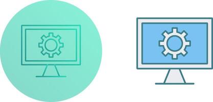 moniteur écran icône conception vecteur