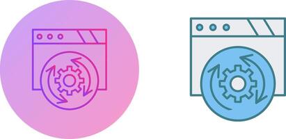 mettre à jour la conception des icônes vecteur