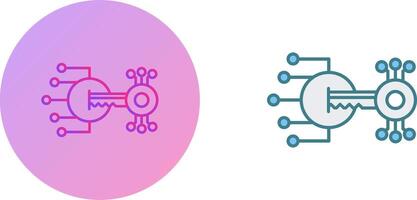 conception d'icône de cryptage vecteur