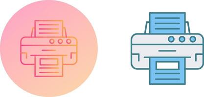 conception d'icône d'imprimante vecteur