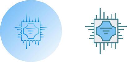 conception d'icône de processeur vecteur