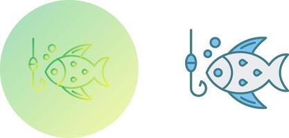 conception d'icône de pêche vecteur