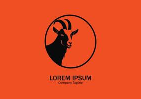 abstrait et minimal icône de Masculin chèvre logo vecteur