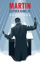 concept d'affiche du jour de martin luther king vecteur