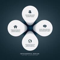 3d infographie avec Icônes conception illustration vecteur