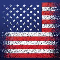 grunge texturé américain drapeau Contexte vecteur