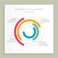 abstrait moderne pas option coloré infographie conception bannière vecteur