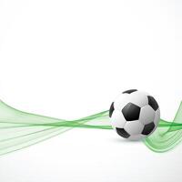 Football avec vert vague Contexte vecteur