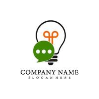 ampoule consulter logo symbole illustration conception vecteur