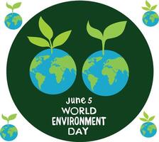 journée mondiale de l'environnement vecteur