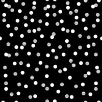 noir et blanc points sans couture Contexte modèle avec polkadots vecteur