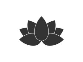 fleur, lotus icône. illustration, plat conception. vecteur