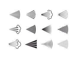 aérosol, goutte, vaporisateur icône ensemble. illustration. plat conception. vecteur