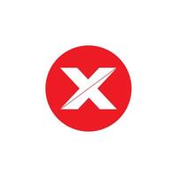 X logo icône illustration vecteur