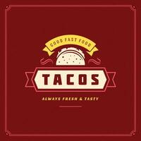 tacos logo illustration. vecteur