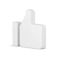 positif 3d blanc comme. en ligne approbation la toile symbole vecteur