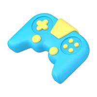 réaliste 3d icône en diagonale mis Jeu manette avec boutons pour virtuel réalité jeu vecteur