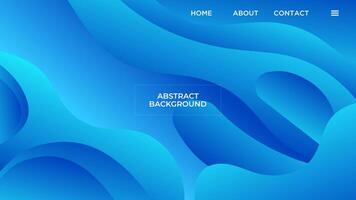 abstrait bleu pente Contexte lisse liquide coloré conception avec géométrique formes modèle bien pour moderne site Internet, fond d'écran, couverture conception vecteur